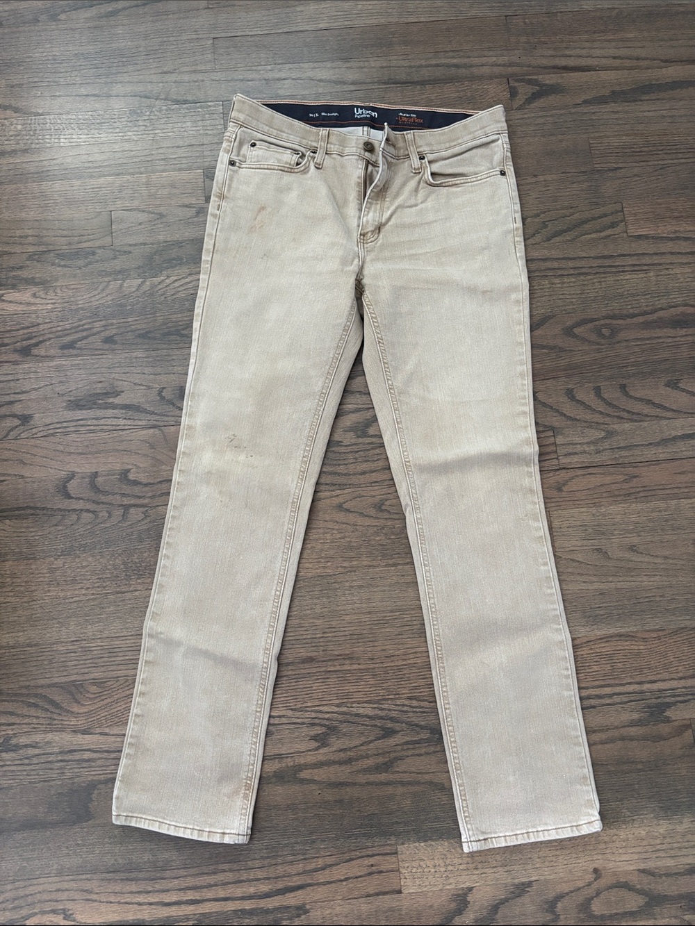 Urban Pipeline Beige Slim Straight Jeans - Picture 2 of 12